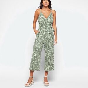 Kaileigh Sage Patterned Jumpsuit
